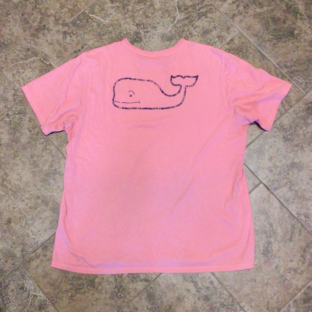 VINEYARD VINES MEN SALMON PINK SHORT SLEEVE TEE